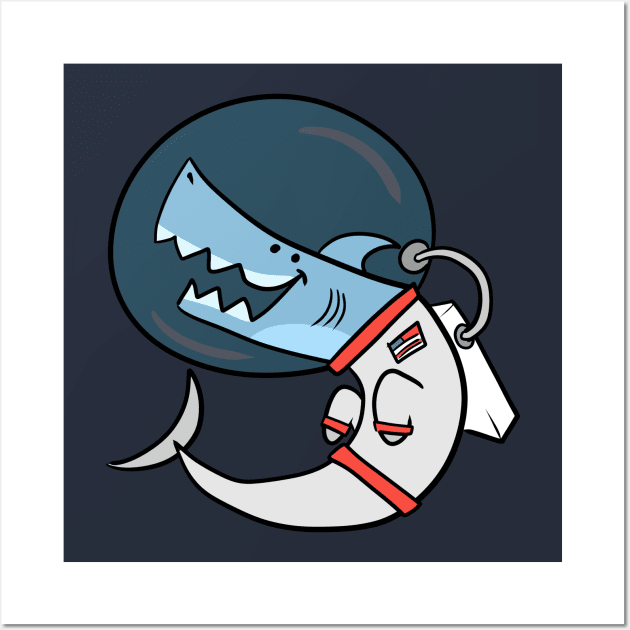 Space Shark Wall Art by Jamtastic